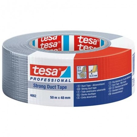 Tesa 4662 - nastro telato Extra Forte grigio - 50x48 Tesa 4662 - nastro telato Extra Forte grigio - 50x48