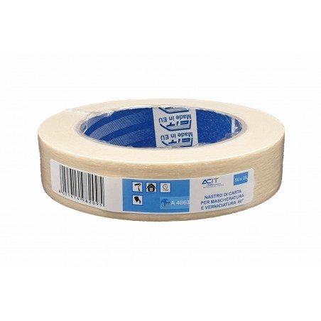 Nastro di carta per mascheratura, verniciatura, 50 x 25mm Nastro di carta per mascheratura, verniciatura, 50 x 25mm