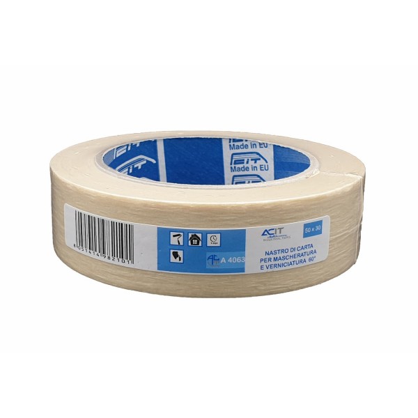 Nastro di carta per mascheratura, verniciatura, 50 x 30mm