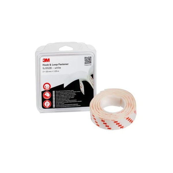 3M Hook & Loop SJ352B -25 mm x 1,25 mt