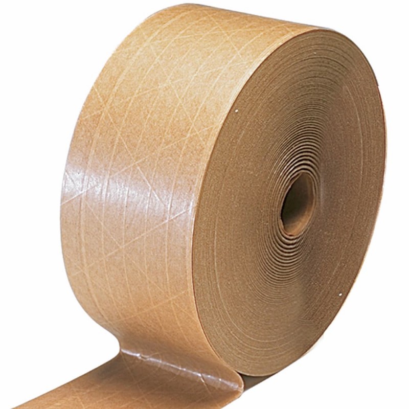 Reinforced natural gummed tape - Brown