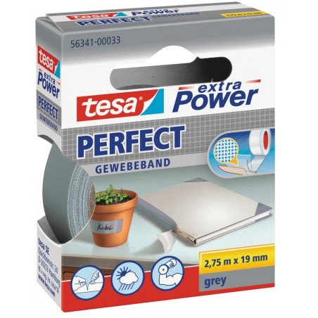 Tesa Extra Power 56341 Grigio - 2,75 mt x 19 mm Tesa Extra Power 56341 Grigio - 2,75 mt x 19 mm