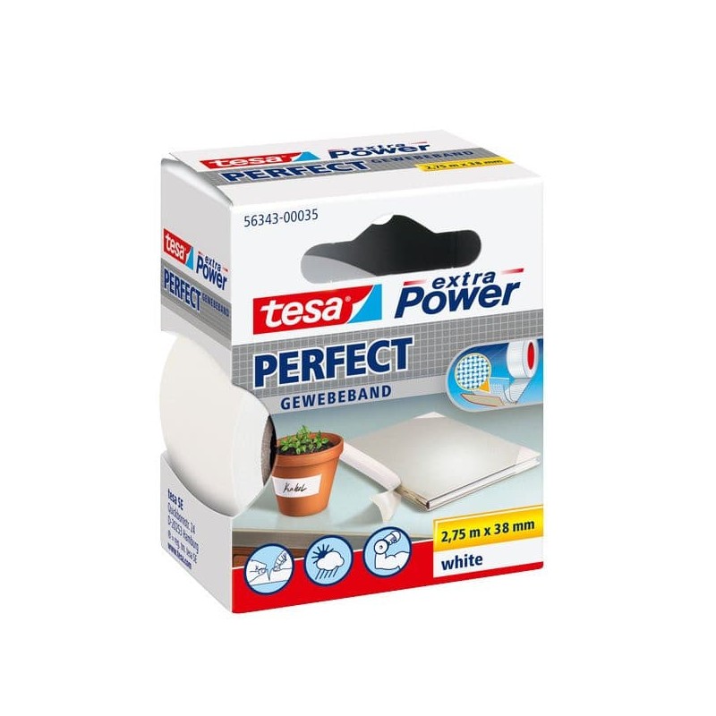 Tesa Extra Power 56343 Bianco - 2,75 mt x 38 mm