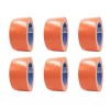 Duct tape - Orange - 50 mm x 25 mt - 6 rolls pack