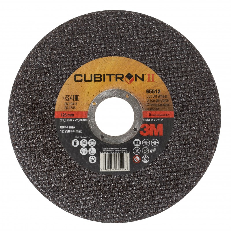 3M Cubitron II T41 Cut-off Wheel 125 mm 1,6 mm PN 65455 3M on Adhesivetapes