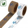 Printed Adhesive Paper Tape on White or Brown Paper Tape