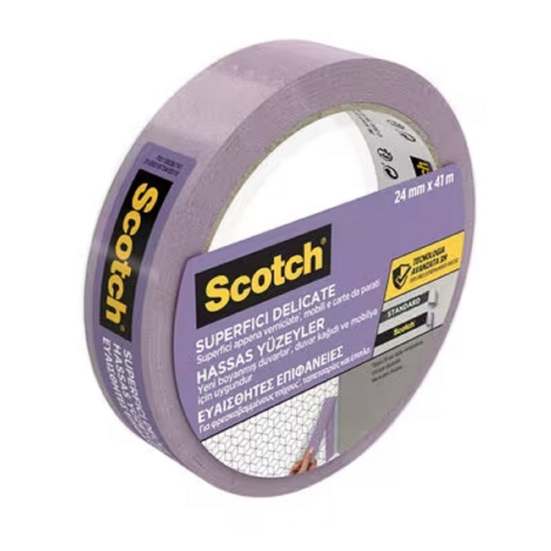 Scotch Nastro di mascheratura ad alte prestazioni per superfici delicate 2080 UK, 36mm x 41m
