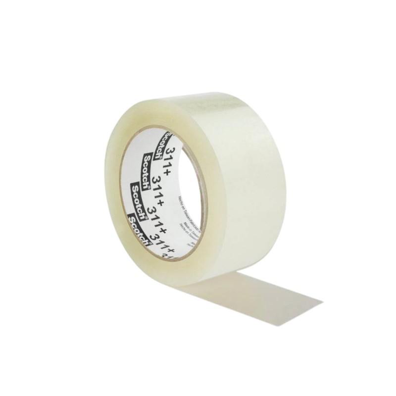 3M Scotch 311+ Nastro ad altissima adesione, trasparente 48mm x 990m