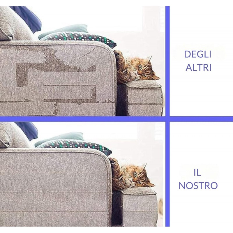 Nastro Biadesivo antigraffio per gatti trasparente, per divani, porte, tavoli e mobili