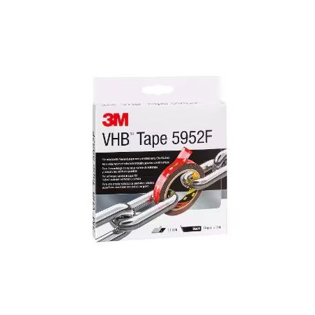 Nastro 3M VHB 5952F, Nero, 19 mm x 3 m, 1.1 mm