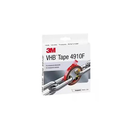 Nastro 3M VHB 4910F, Trasparente, 19 mm x 3 m, 1.0 mm