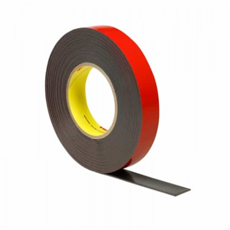 3M EX4011F Nastro adesivo acrilico, nero, 15 mm x 66 m, 1,1 mm