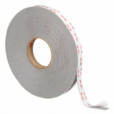 Nastro biadesivo grigio conformabile in schiuma acrilica 3M™ VHB™ 4926, Grigio, 20 mm x 33 m, 0.38 mm