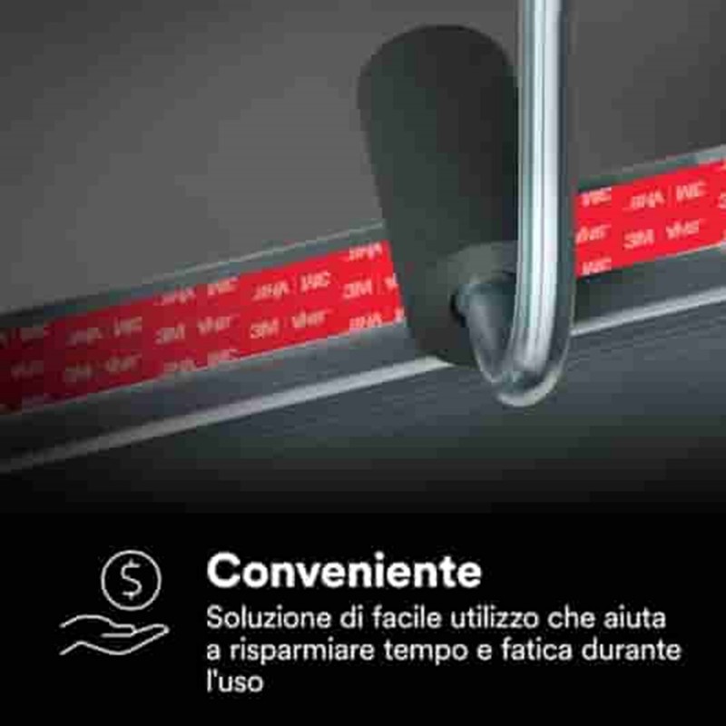 Nastro 3M VHB LVO-160BF, Nero, 1220 mm x 33 m, 1.6 mm, liner in film