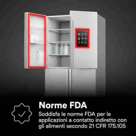 Nastro 3M VHB LVO-160BF, Nero, 1220 mm x 33 m, 1.6 mm, liner in film