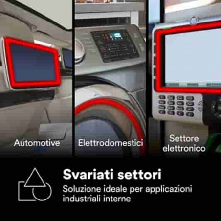 Nastro 3M VHB LVO-160BF, Nero, 1220 mm x 33 m, 1.6 mm, liner in film