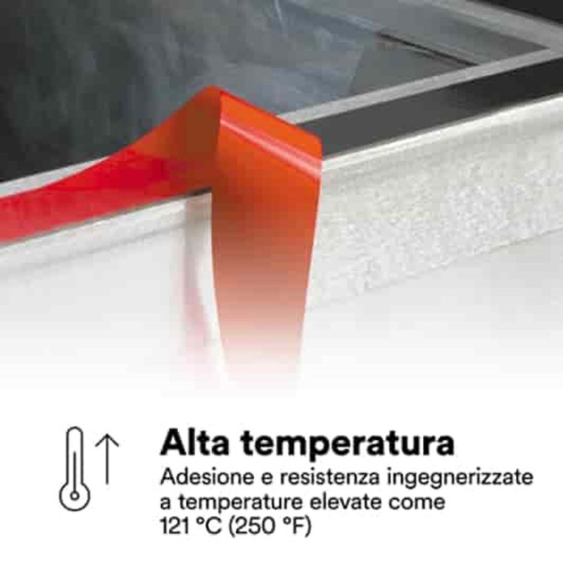 Nastro 3M VHB LVO-160BF, Nero, 1220 mm x 33 m, 1.6 mm, liner in film