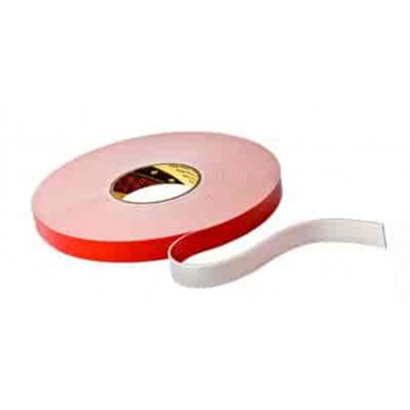 Nastro per rivestimento strutturale in metallo 3M VHB W20F, Bianco, 20 mm x 16.5 m, 2.0 mm