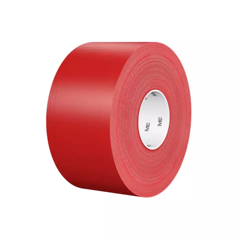 Nastro resistente per marcatura di pavimenti con liner 3M™ 971L, Rosso, 610 mm x 32,9 m