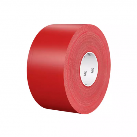 Nastro resistente per marcatura di pavimenti con liner 3M™ 971L, Rosso, 610 mm x 32,9 m