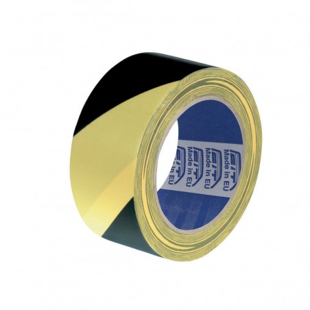 Nastro Segnalinee PVC - bianco/rosso - giallo/nero - 13µm - 100 mm x 33mt Nastro Segnalinee PVC - bianco/rosso - giallo/nero - 13µm - 100 mm x 33mt