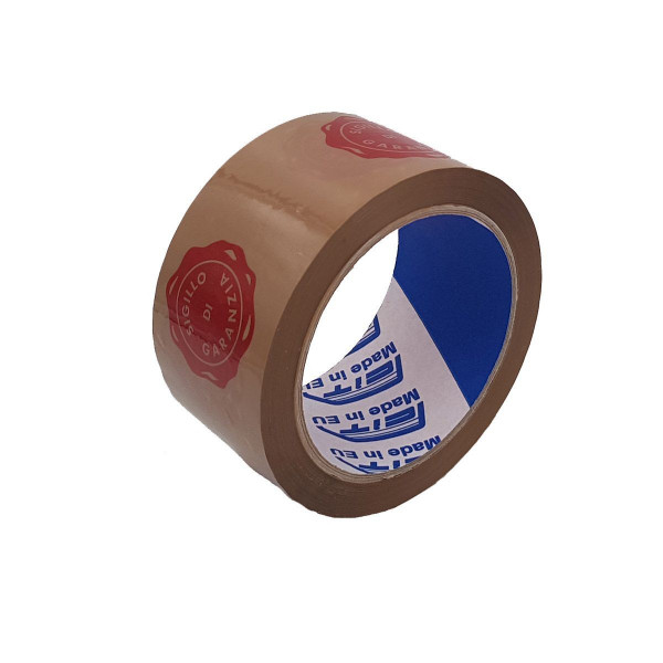 Nastro Adesivo Stampato Sigillo di Garanzia acrilico - 66 mt x 48 mm