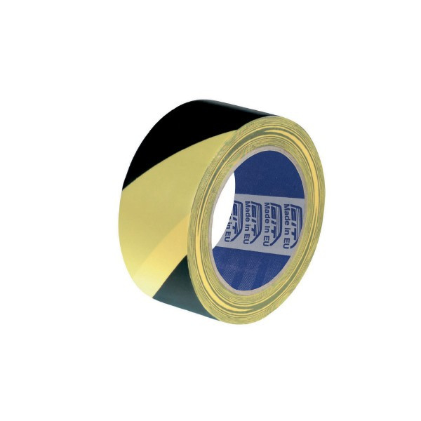Nastro Segnaletico Giallo e Nero - 200mt x 70mm