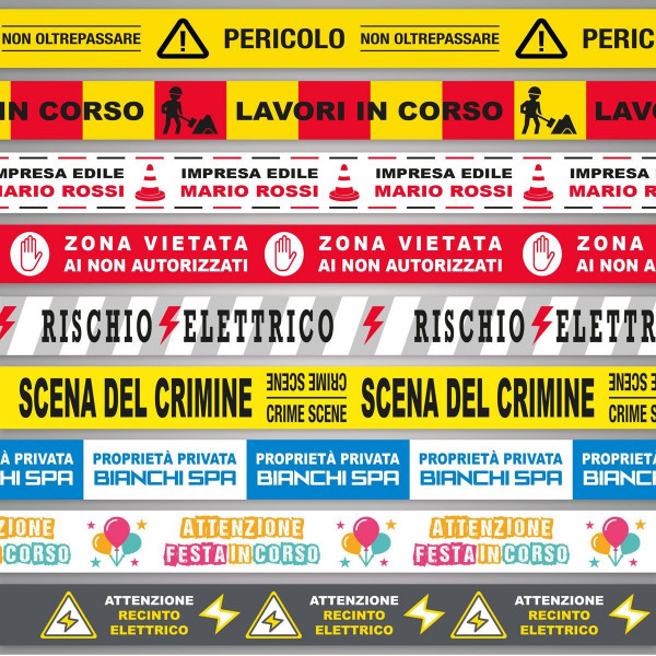 Nastro Segnaletico non adesivo 75mm x 250 metri