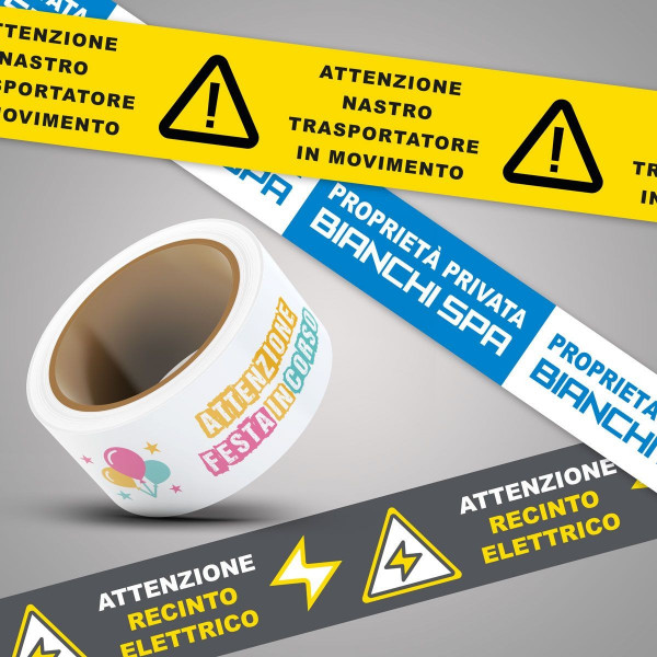 Nastro Segnaletico non adesivo 75mm x 250 metri