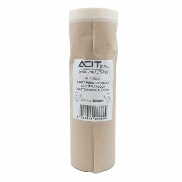 Carta Mask Accoppiata con carta kraft protettiva - 20mt x 300mm