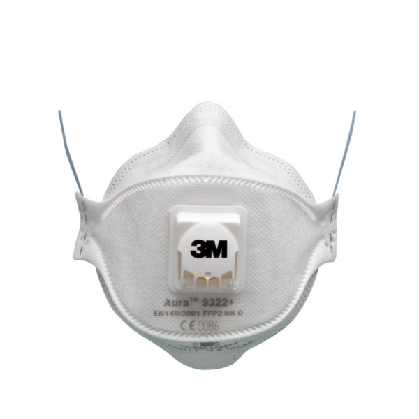 3M™ Aura™ Respiratore monouso  9322+ FFP2 NR D, con valvola