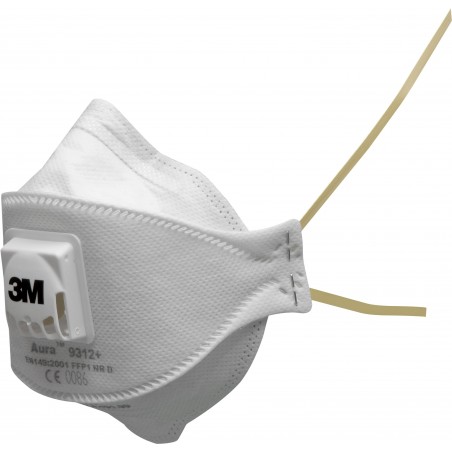 3M™ Aura™ Respiratore monouso 9312+ FFP1 NR D, con valvola 3M™ Aura™ Respiratore monouso 9312+ FFP1 NR D, con valvola