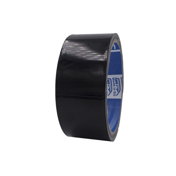 Nastro alluminio con liner colorato lucido - nero/bianco/marrone - 38 mm x 9 mt