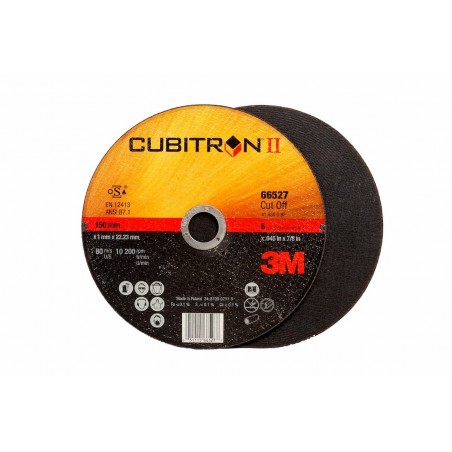 3M™ Cubitron™ II Disco da taglio T41 115 mm 1 mm 22 mm PN 65513