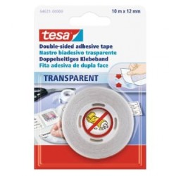 TESA 64621 Nastro biadesivo Trasparente 10x12 Blister