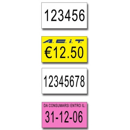 Etichette 22x12 - Bianche - Rettangolare- Adesivo Permanente Etichette 22x12 - Bianche - Rettangolare- Adesivo Permanente