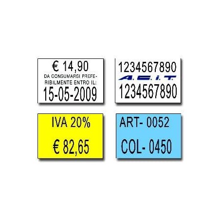 Etichette 16x23 - Bianche- Rettangolari- Adesivo Permanente Etichette 16x23 - Bianche- Rettangolari- Adesivo Permanente