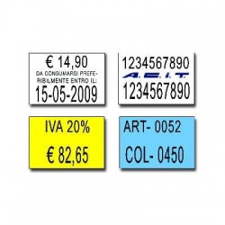 Etichette 23x16 - Bianche-Rettangolare- Adesivo Removibile