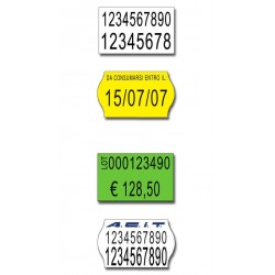 Etichette 26x16 -Bianche-Sagomata- Adesivo Removibile