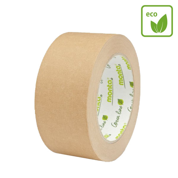 Nastro adesivo Ecologico in carta avana 50 metri x 50mm