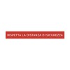 Flooring warning adhesive RISPETTA LA DISTANZA (RESPECT THE DISTANCE)