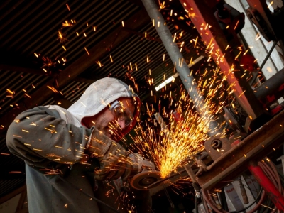 What grit level should abrasive disc have? 