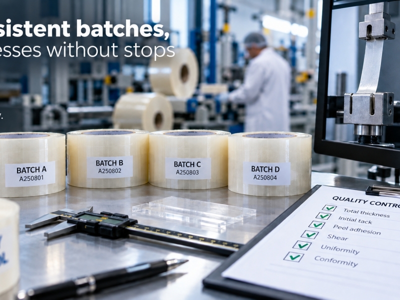 Industrial Adhesive Tape Batch Stability